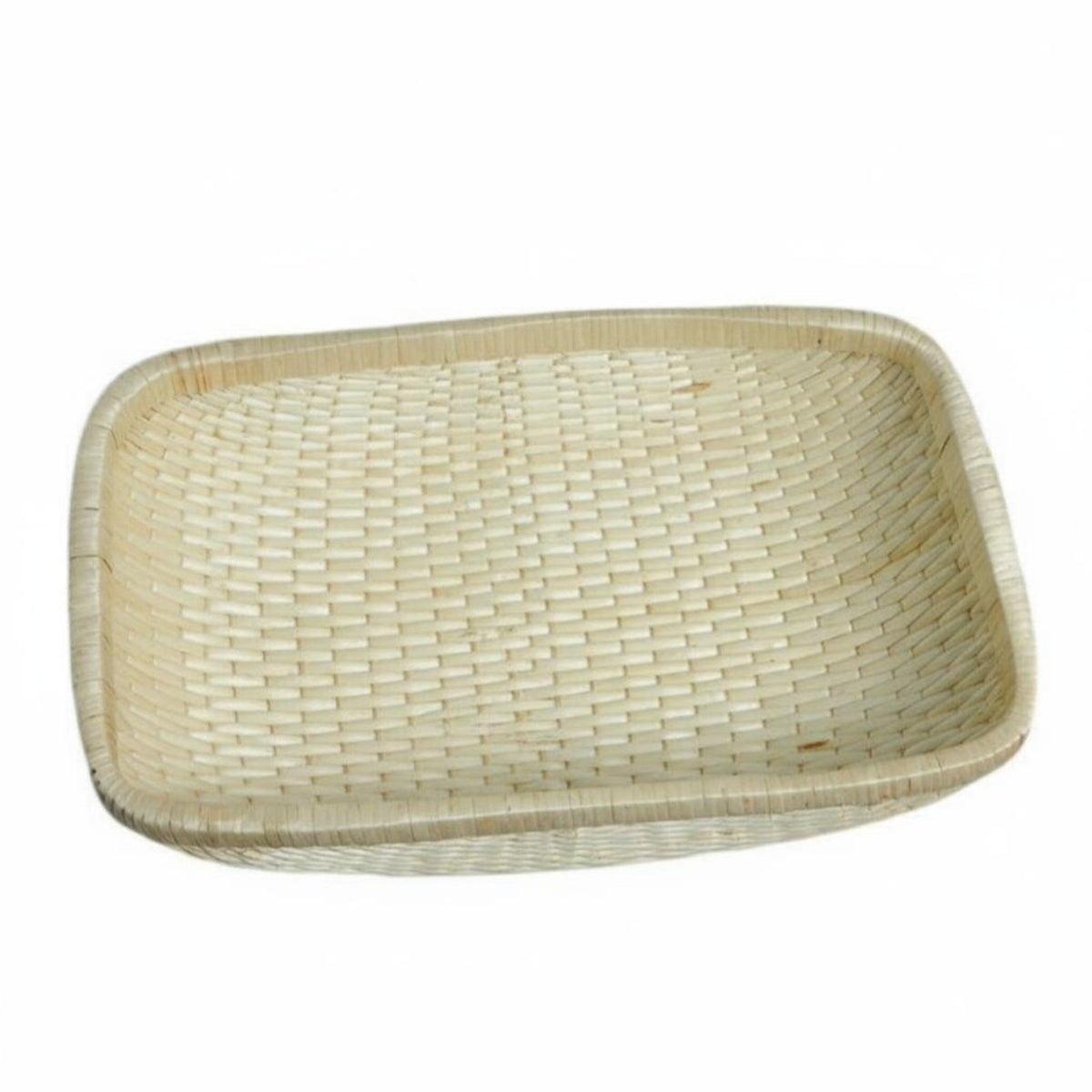 Rectangular Woven Platter Rustic and design Serving Basket Lightweight for Home Cooks