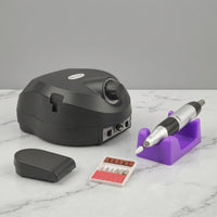 Rotary Electric Nail Drill Machine Multifunctional Nail Drill with Foot Pedal Low Vibration Appliance Quiet for Manicurists