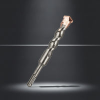 Spiral-Flute Percussion Drill Bit Round-Shank Masonry Drill Bit Clean Drilling Tool Efficient for Masons