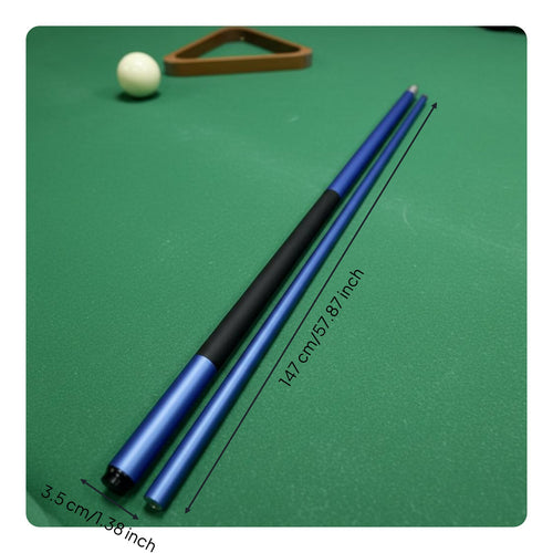 2-Piece Pool Cue Non-Slip Grip Chinese Eight Ball Cue Anti-Vibration Fiberglass Billiard for Beginners, Casual Enthusiasts