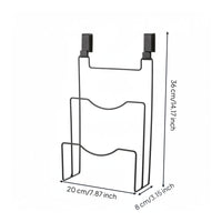Pot Lid Rack over the Door Lid Holder Rack Iron Frame