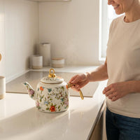 2 Pieces Retro Tea Kettle Easy to Clean Stovetop Teapot Healthy