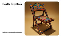 Painted Deer Bookrest Intricate Pattern Book Stand Stable Support for Home Cooks