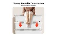 Underbed Wheeled Latch Box debrisproof Home Organizer Stackable for Dorm Room