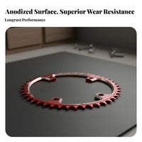 130BCD Single Chainring Anti-Chain Drop 130BCD Narrow Wide Chainring Asphalt Bike Chainwheel High Strength Aluminum Alloy
