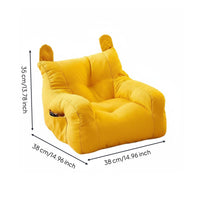 Playroom Padded Sofa Couch Reading Corner Children's Mini Sofa Soft Padded Cushiony Bear Armchair for Young Children, Playroom, Nursery
