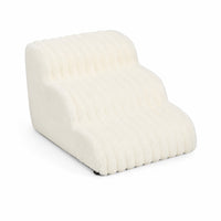 Foam Dog Steps Non-Slip Dog Stairs with Cover Ribbed for Small Dogs
