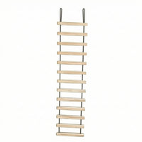 Natural Wooden Rope Ladder Easy Setup Hanging Rope Ladder Splintersplinterless Lightweight for Balcony