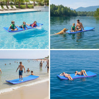 Buoyant Foam Water Floating Mat Layered Floating Mat with XPE Foam Thick Water Recreation Pad Rectangular for Families, Lakes, Pools, Beaches