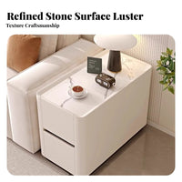 Round Storage End Table Modern Minimalist Design Living Room Furniture Luxury Design Multipurpose Use for Homeowners