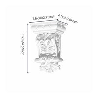 PU Corbel Ornate Carved Design Ornamental Arch Bracket Retro Look for Door Frame