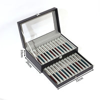 Three-Layer Pen Display Case with Hard Cover