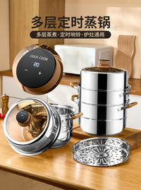 Hongjunda 304 Stainless Steel Steamer Pot