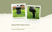 Waterproof garden speaker stake