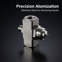 Stainless Steel Siphon Spray Nozzle, Adjustable Mist Spray Low Pressure, Misting Spray Nozzle for Hu - Image 2