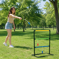 Ladder Toss Garden Games, Outdoor Garden Games for Families, Portable Lawn Games for BBQs, Summer Holiday Game