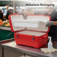 Insulated Stainless Steel Cooler Box for Outdoor Picnic, Car, Seafood, and Commercial Use