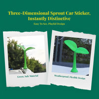Car Top Devil Horns & Sprout Decoration Motorcycle Accessory