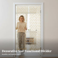 Beaded String Curtain Transparent Design Room Divider Decorative for Homeowners