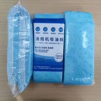 Kitchen Waterproof Oil Absorbent Pad for Range Hood, Thickened, White/Blue