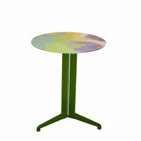 Colorful Round Pedestal Table Sturdy Sturdy Home Furnishing Easy to Assemble