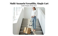 Stair Climbing Dolly Foldable Hand Truck Portable for Shopping, Travel, Shoppers