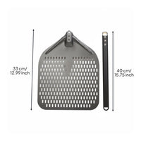 Perforated Pizza Peel Oven Aluminum Pizza paddleResistant Kitchen Tool for Oven-Cooking