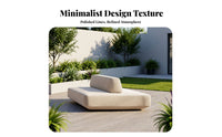 Minimalist aesthetic Upholstered Block Chair Combinable Armchair with Footrest Movable Backrest interlocking Seating long-lasting for Design aficionados, Apartment Dwellers, Homeowners, Small Space, book alcove alcove, Lounge Area, Bedroom