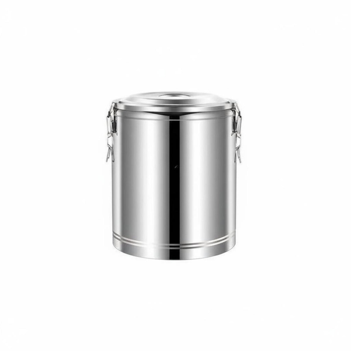 Stainless Steel Thermal Barrel PU Foam Coating Insulated Soup Container Large Capacity Soup Warmer Sturdy Construction