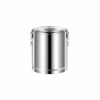 Stainless Steel Thermal Barrel PU Foam Coating Insulated Soup Container Large Capacity Soup Warmer Sturdy Construction
