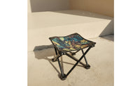 Small Canvas Stool Versatile Portable Folding Stool Long-Lasting Oxford Material