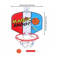 No-Drill Wall-Mounted Basketball Hoop Easy to Install Sports Toy Long-Lasting Materials for Children, Indoor