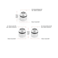 3 Pieces 722.6 Gearbox Sleeve Kit Aluminum Control Valve Sleeve Gearbox Repair Kit Machined Metal