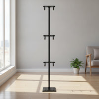Adjustable Freestanding Bike Rack Indoor Vertical Two-Wheeler Rack Heavy Duty Floor Stand Secure for Children