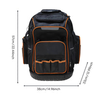 Rolling Tool Backpack Heavy Duty Tool Trolley Backpack High Capacity for Technicians, Electricians, Job Site