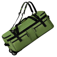 Multiple Carrying Options Rolling Duffel Bag with Backpack Straps Convertible Rolling Duffle Bag Backpack with Wheels Large Capacity Luggage Spacious for Travelers