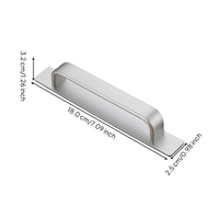 No-drill handle, Sliding Door Pull, pressure-sensitive Aluminum Alloy, Easy Installation, Modern Design, Suitable for glass, wooden, and cabinet doors