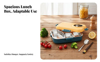 Stainless Steel Insulated Lunch Box, Leakproof Bento, Portable Food Container