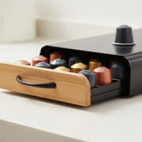 40 Pod Coffee Drawer Easy Pull Handle Coffee Capsule Drawer for Countertop