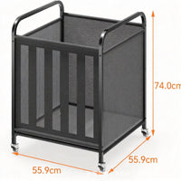 Multi-Purpose Basketball Storage Bin with Elastic Straps, Yoga Mat Storage Basket