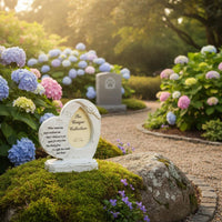 Pet Grave Marker Frame Outdoor Use Pet Memorial Stone Weather-Resistant for Yard