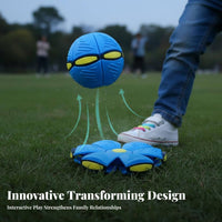 Double-Form Change Transforming Flying Saucer Ball Interactive Fun Flying Saucer Ball Long-Lasting for Children, Parents, Park, Backyard