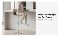 Adjustable rotating Stool with rear supportrest Modern Minimalist Seating Furniture