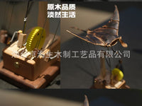 厂家直销魔鬼鱼齿轮手工木制桌面摆件家居生日礼物实木创意
