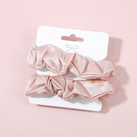 Scrunchies for Women Silk Ties, High Elastic Ponytail Holders for Girls, Large Scrunchie Set for Bun Hairstyle, 2 Pack