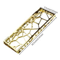 Keyboard Case with Light-Diffusing Plate Hollow Lattice Aluminum Keyboard Case for Desk Setup