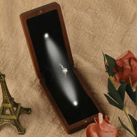 Wedding Band Box Velvet Velvet-Lined Jewelry Storage Compact Size for Couples