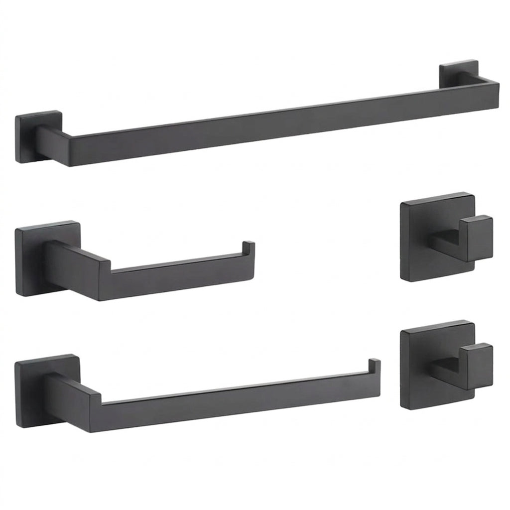 Stainless Rack Set for , Square Tube Towel Bar and Hook Kitchen Homeowners Wall Mount Hardware Accessories