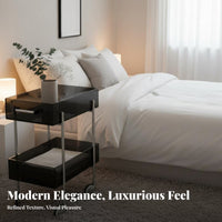 2-Tier Rolling Utility Trolley Light Luxury Design 2-Tier Utility Utility