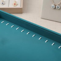 Jewelry Tray Velvet Lined Necklace Tray No Assembly Needed Earring Holder Stand for Market Stall, Craft Fair